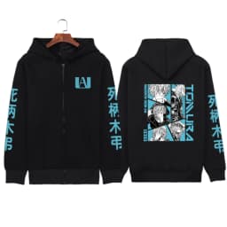Funny Anime Kirishima Eijiro My Hero Academia Hoodie Zipper Fashion Streetwear Pullovers Loose Unisex Zip Up Jackets Outerwear