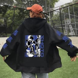 Funny Anime Kirishima Eijiro My Hero Academia Hoodie Zipper Fashion Streetwear Pullovers Loose Unisex Zip Up Jackets Outerwear