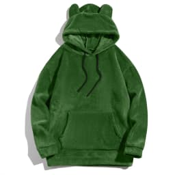 New Top Men and Women Funny Warm Hoodies for Men Clothing Bear Ears Casual Loose Sports Hoodie Unisex