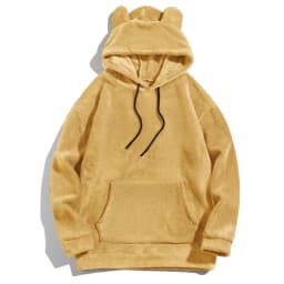 New Top Men and Women Funny Warm Hoodies for Men Clothing Bear Ears Casual Loose Sports Hoodie Unisex