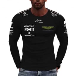 2026 Fernando Alonso Size 14 Long Sleeved T-shirt Aston Martin Quick Drying Breathable T-shirt
