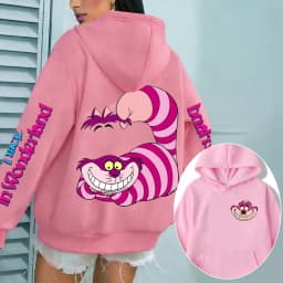 Alice in Wonderland Cheshire Cat Men Hoodie Cartoon Anime Women Pullover Tops 2026 New Casual Couple Oversized Sweatshirts