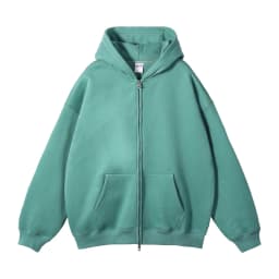 ZODF New Men Double Headed Zipper Fleece Hoodies Unisex Loose Basic Solid Warm Hooded Sweatshirts Coats For Winter HY0633