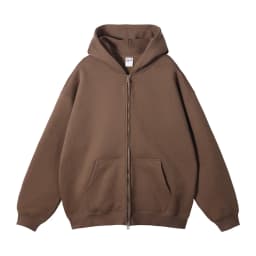 ZODF New Men Double Headed Zipper Fleece Hoodies Unisex Loose Basic Solid Warm Hooded Sweatshirts Coats For Winter HY0633
