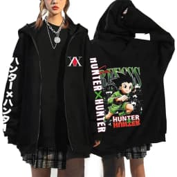 Anime Hunter X Hunter Hoodies Killua Zoldyck Sweatshirts Hisoka Chrollo Cosplay Hoodie Men's Women's Oversized Jacket Streetwear