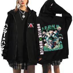 Anime Hunter X Hunter Hoodies Killua Zoldyck Sweatshirts Hisoka Chrollo Cosplay Hoodie Men's Women's Oversized Jacket Streetwear