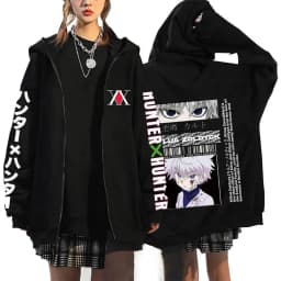 Anime Hunter X Hunter Hoodies Killua Zoldyck Sweatshirts Hisoka Chrollo Cosplay Hoodie Men's Women's Oversized Jacket Streetwear