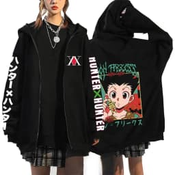 Anime Hunter X Hunter Hoodies Killua Zoldyck Sweatshirts Hisoka Chrollo Cosplay Hoodie Men's Women's Oversized Jacket Streetwear