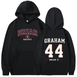 Off Campus Briar University Hockey Graham 44 Graphic Hoodie Men Women Vintage Oversized Sweatshirt Male Fashion Pullover Hoodies