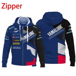 M1 Yamaha men's new fashionable printed riding jacket motorcycle hooded shirt Yamaha racing suit hooded zipper fashion top