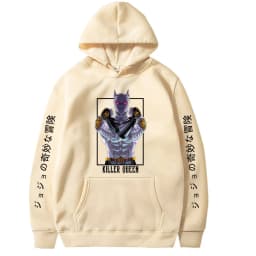 Japanese anime Jojo Bizarre Adventure Killer Queen Anime Manga Hoodie Pullovers Tops Meruem Fashion Unisex Long Sleeves Winter