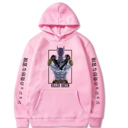 Japanese anime Jojo Bizarre Adventure Killer Queen Anime Manga Hoodie Pullovers Tops Meruem Fashion Unisex Long Sleeves Winter