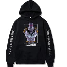 Japanese anime Jojo Bizarre Adventure Killer Queen Anime Manga Hoodie Pullovers Tops Meruem Fashion Unisex Long Sleeves Winter