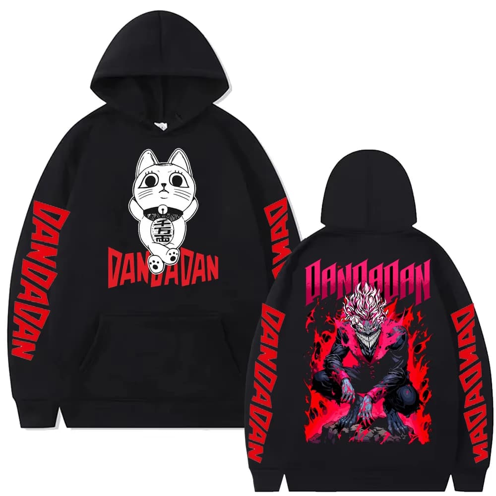 Anime Dandadan Okarun Dan Da Dan Graphic Hoody Men Women Clothing Hip Hop Oversized Sweatshirt Fashion High Quality Fleece Hoody