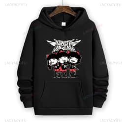 Babymetal Metal Galaxy Japan Death Metal Band Hoodies Men Casual Hoodies Pullovers Couple Streetwear New Autumn winter Hoodies