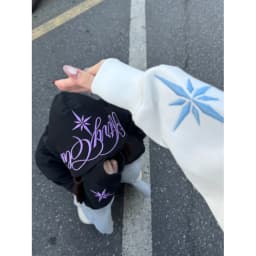 American Stylish Brand Hooded Sweatshirt with Embroidered Letters Men's Winter Loose Thickened Heavyweight Couple Jacket