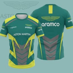 Aston Martin Racing Team Men's T-shirt Summer Short Sleeved Men's Top 2026 New Fashion Men's Fashion Personalized Street Trend T