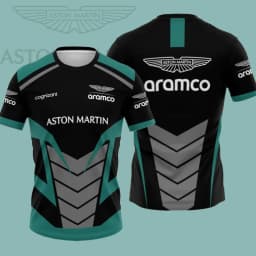 Aston Martin Racing Team Men's T-shirt Summer Short Sleeved Men's Top 2026 New Fashion Men's Fashion Personalized Street Trend T