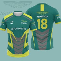 Aston Martin Racing Team Men's T-shirt Summer Short Sleeved Men's Top 2026 New Fashion Men's Fashion Personalized Street Trend T