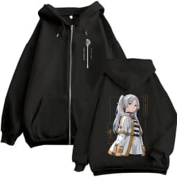 Anime Frieren: Beyond Journey's End Zipper Hoodies Men Women Clothing Fashion Harajuku Zip Up Hooded Sweatshirts Jackets Coats