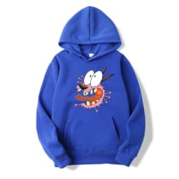 Courage The Cowardly Dog Anime Men Hoodie 2025 New Casual Cartoon Women Pullover Tops Spring Autumn Couple Sweatshirts Clothes