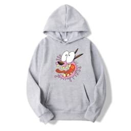 Courage The Cowardly Dog Anime Men Hoodie 2025 New Casual Cartoon Women Pullover Tops Spring Autumn Couple Sweatshirts Clothes