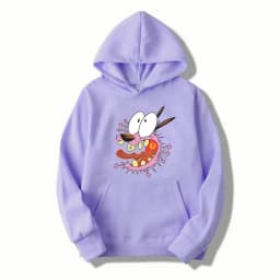 Courage The Cowardly Dog Anime Men Hoodie 2025 New Casual Cartoon Women Pullover Tops Spring Autumn Couple Sweatshirts Clothes
