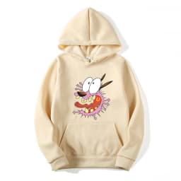 Courage The Cowardly Dog Anime Men Hoodie 2025 New Casual Cartoon Women Pullover Tops Spring Autumn Couple Sweatshirts Clothes