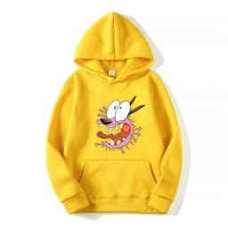 Courage The Cowardly Dog Anime Men Hoodie 2025 New Casual Cartoon Women Pullover Tops Spring Autumn Couple Sweatshirts Clothes