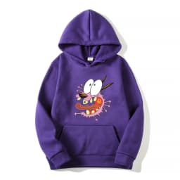 Courage The Cowardly Dog Anime Men Hoodie 2025 New Casual Cartoon Women Pullover Tops Spring Autumn Couple Sweatshirts Clothes