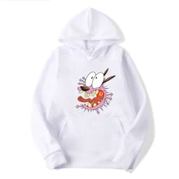Courage The Cowardly Dog Anime Men Hoodie 2025 New Casual Cartoon Women Pullover Tops Spring Autumn Couple Sweatshirts Clothes
