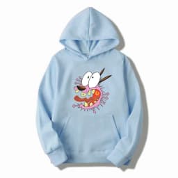Courage The Cowardly Dog Anime Men Hoodie 2025 New Casual Cartoon Women Pullover Tops Spring Autumn Couple Sweatshirts Clothes