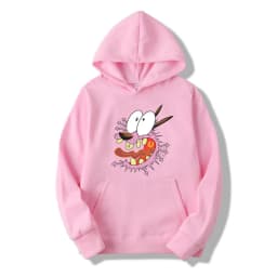 Courage The Cowardly Dog Anime Men Hoodie 2025 New Casual Cartoon Women Pullover Tops Spring Autumn Couple Sweatshirts Clothes