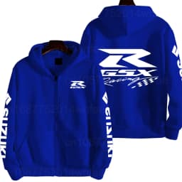 Suzuki GSXR Racing Motorcycle Men's Spring and Autumn New Zipper Hoodie Outdoor Sports Clothing Women's Running Coat