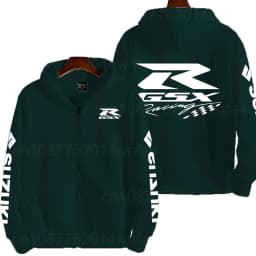 Suzuki GSXR Racing Motorcycle Men's Spring and Autumn New Zipper Hoodie Outdoor Sports Clothing Women's Running Coat