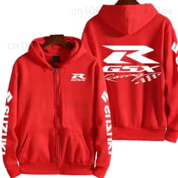 Suzuki GSXR Racing Motorcycle Men's Spring and Autumn New Zipper Hoodie Outdoor Sports Clothing Women's Running Coat