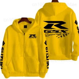 Suzuki GSXR Racing Motorcycle Men's Spring and Autumn New Zipper Hoodie Outdoor Sports Clothing Women's Running Coat