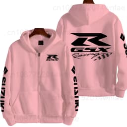 Suzuki GSXR Racing Motorcycle Men's Spring and Autumn New Zipper Hoodie Outdoor Sports Clothing Women's Running Coat