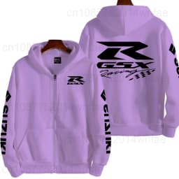 Suzuki GSXR Racing Motorcycle Men's Spring and Autumn New Zipper Hoodie Outdoor Sports Clothing Women's Running Coat