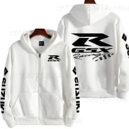 Suzuki GSXR Racing Motorcycle Men's Spring and Autumn New Zipper Hoodie Outdoor Sports Clothing Women's Running Coat