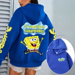 Spongebob Women Hoodie Cartoon Anime Spring Autumn Men Sweatshirt 2026 New Fashion Korean Style Couple Pullover Tops