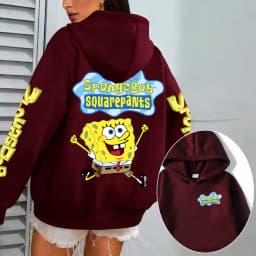 Spongebob Women Hoodie Cartoon Anime Spring Autumn Men Sweatshirt 2026 New Fashion Korean Style Couple Pullover Tops