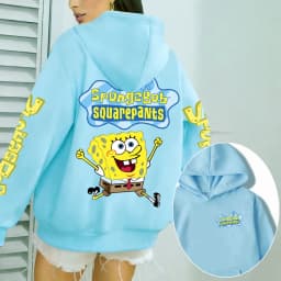Spongebob Women Hoodie Cartoon Anime Spring Autumn Men Sweatshirt 2026 New Fashion Korean Style Couple Pullover Tops
