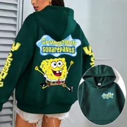 Spongebob Women Hoodie Cartoon Anime Spring Autumn Men Sweatshirt 2026 New Fashion Korean Style Couple Pullover Tops