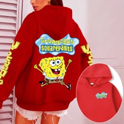 Spongebob Women Hoodie Cartoon Anime Spring Autumn Men Sweatshirt 2026 New Fashion Korean Style Couple Pullover Tops
