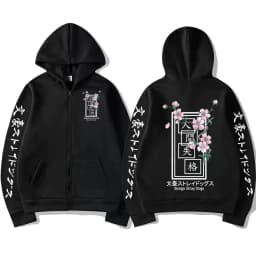 Anime Bungo Stray Dogs Zipper Hoodie Dazai Osamu Men Women Harajuku Sweatshirts Unisex Pullover Clothing Boy Girl Women's Jacket