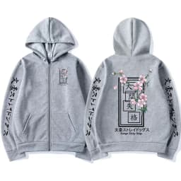 Anime Bungo Stray Dogs Zipper Hoodie Dazai Osamu Men Women Harajuku Sweatshirts Unisex Pullover Clothing Boy Girl Women's Jacket