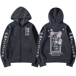 Anime Bungo Stray Dogs Zipper Hoodie Dazai Osamu Men Women Harajuku Sweatshirts Unisex Pullover Clothing Boy Girl Women's Jacket
