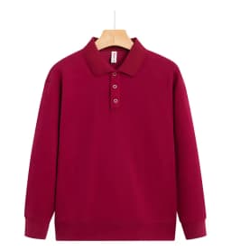 customized LOGO Premium Cozy Quarter Sweatshirts Unisex 310 gsm Velvet Polo Collar Quality Cotton Mens Sweatshirts LS-GT2516