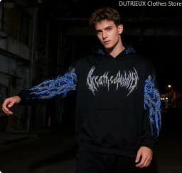 Winter Autumn Insulated Men's Hoodie, Stylish Fashionable Street Caped Sports Shirt, Oversized Loose Comfortable Pullover Shirt